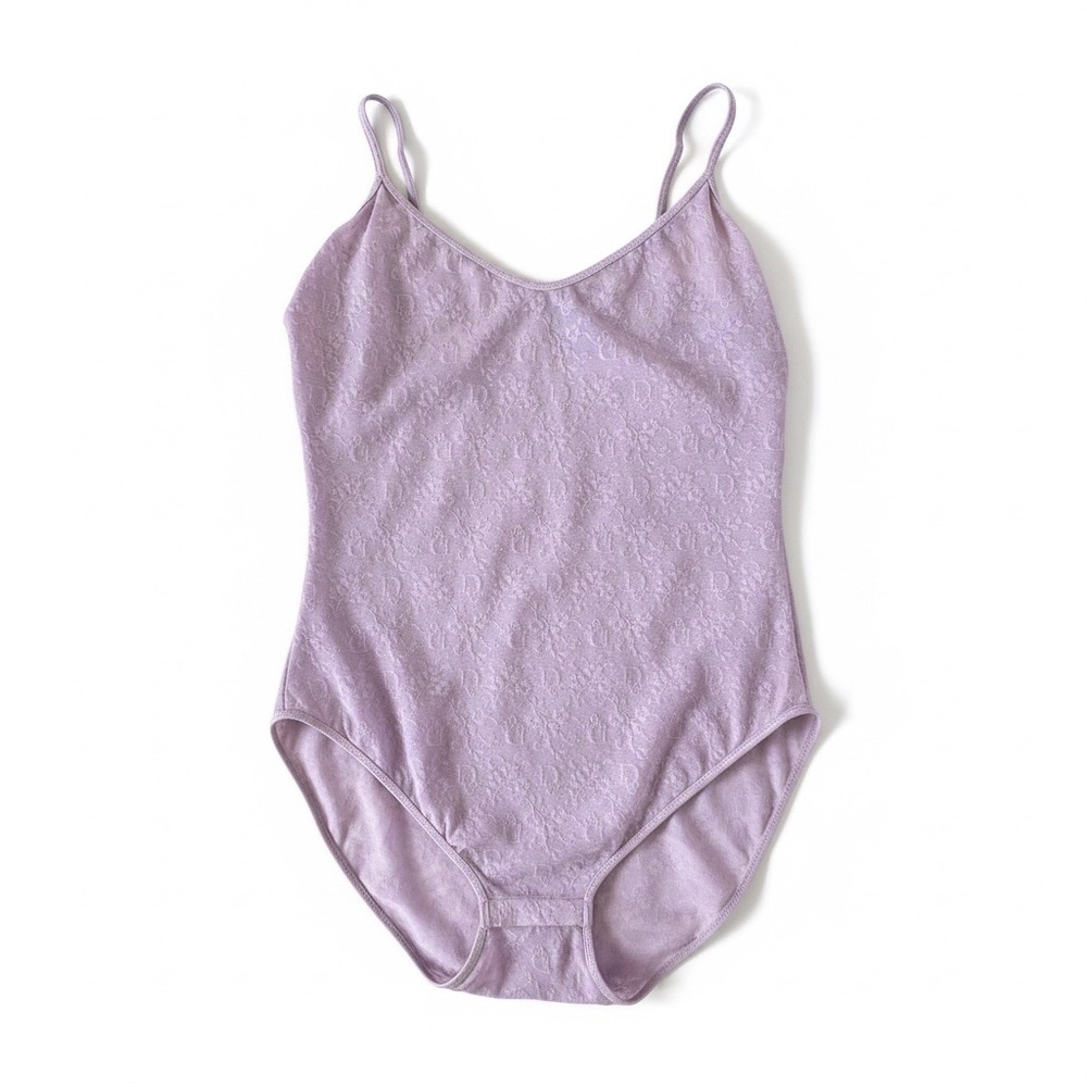 Christian Dior Intimates Lavender Lace Bodysuit NWT Monogram Camisole Teddy